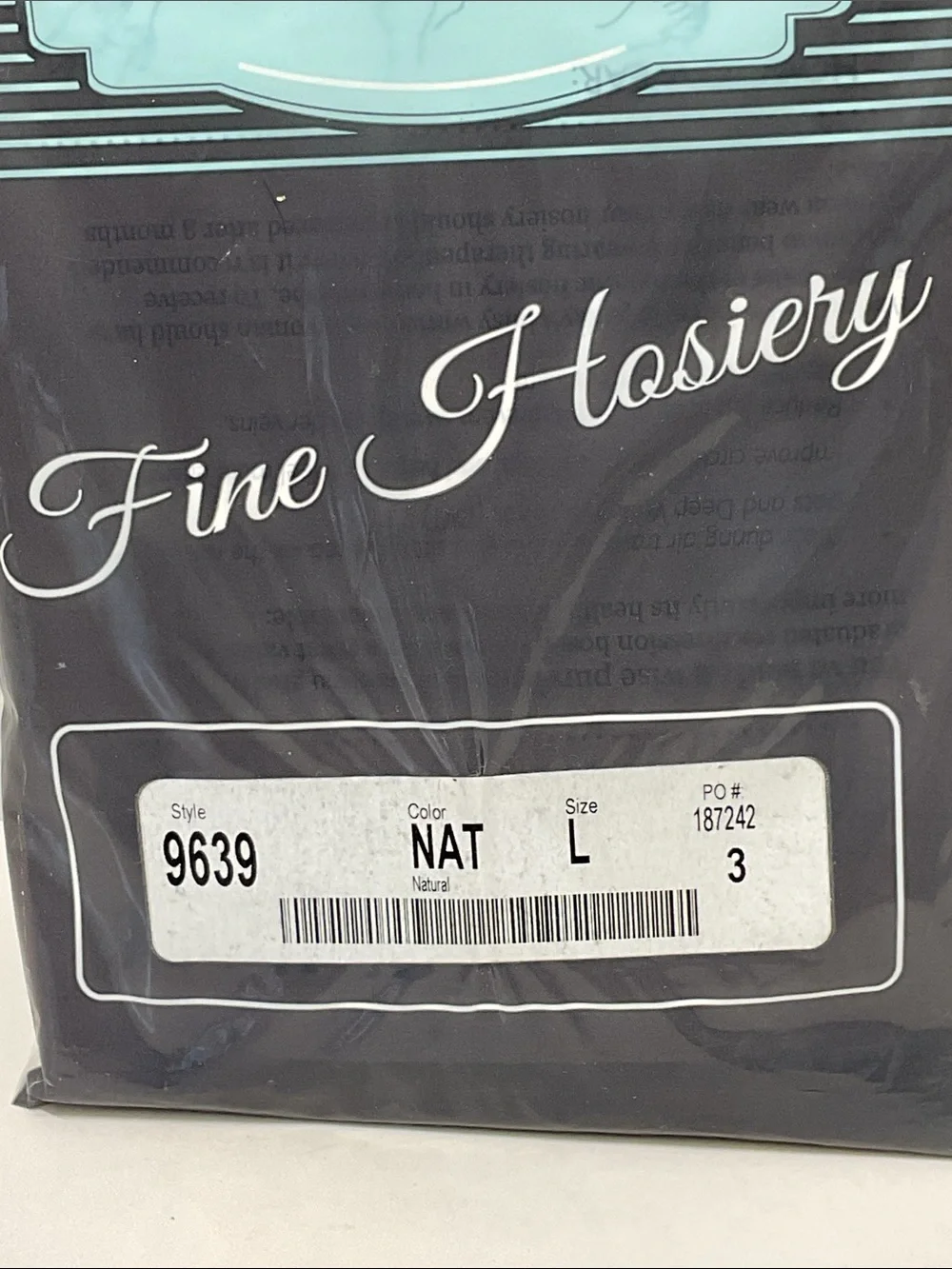 National Fine Hosiery - knee high stockings- natural, size large total of 3